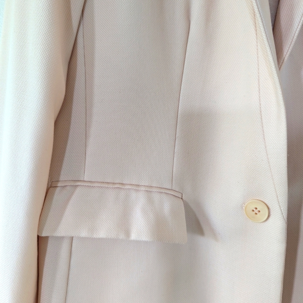 Stella McCartney Pale Pink Wool Blazer Size 44 - Picture 4 of 12